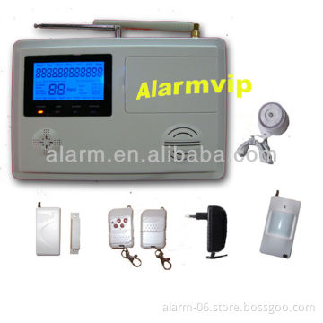 Intelligent GSM PSTN alarm system with blue backlight and human voice prompt